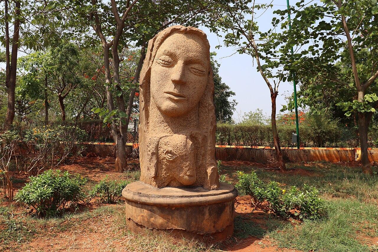 Stone sculpture in the park on Kailasagiri hill, Visakhapatnam